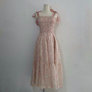 En Saison Geraldine Maxi Dress in Natural Pink | Women’s Size Small
